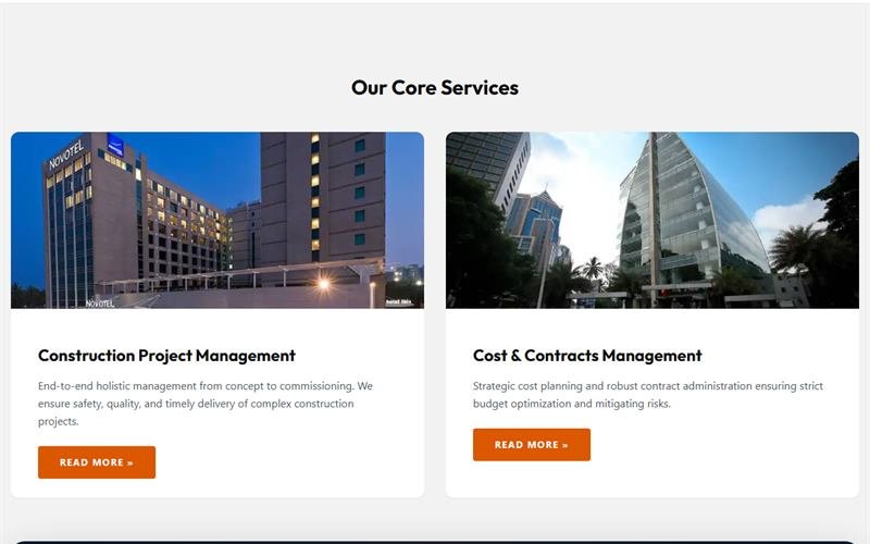 Screenshot of the ANP Consultants website