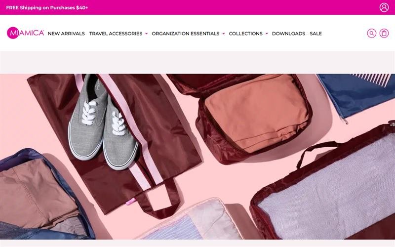 Screenshot of the Miami CA website