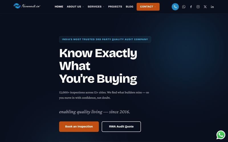 Screenshot of the Nemmadi website